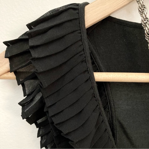 BCBG Pleated Ruffle Tank Top - Picture 3 of 10